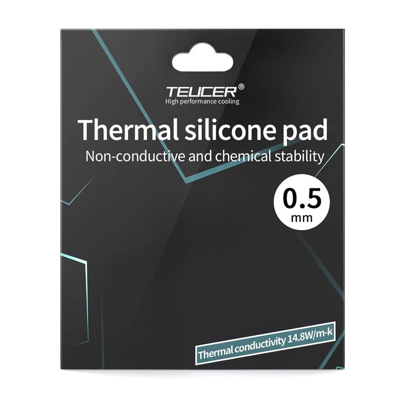 WithFlying Thermal Pad 14.8 W/mK, 120x120x0.5mm, Non Conductive Heat Resistance High Temperature Resistance, Silicone Thermal Pads for Laptop Heatsink GPU CPU LED Cooler (0.5mm) - Image 1